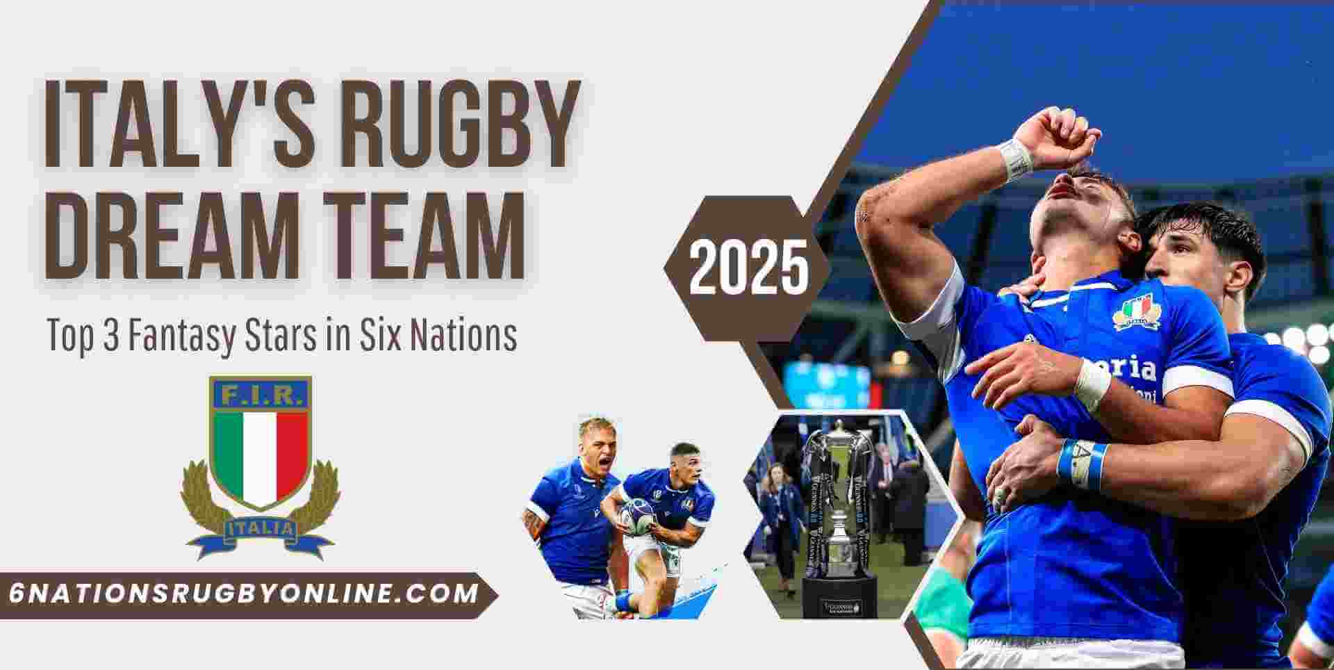 Italy Rugby Dream Team Fantasy Stars